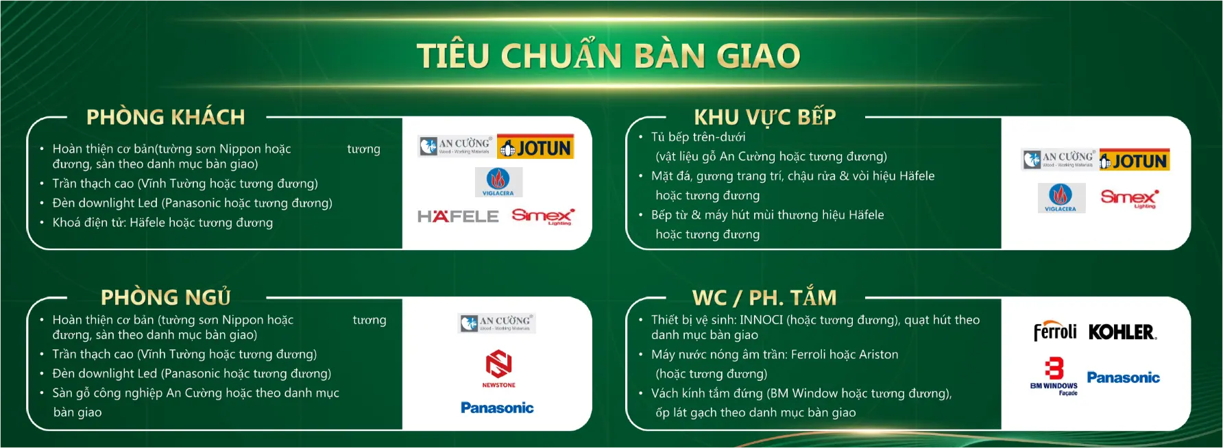 tieu chuan ban giao noi that can ho green skyline